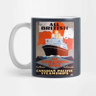 Poster Retro Ship Vintage Cruise Mug